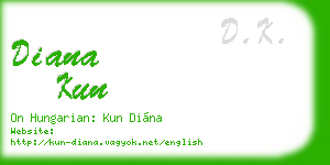 diana kun business card